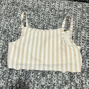 Hollister stripped bathing suit top